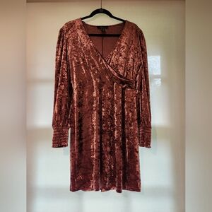 Velvet Wrap Dress